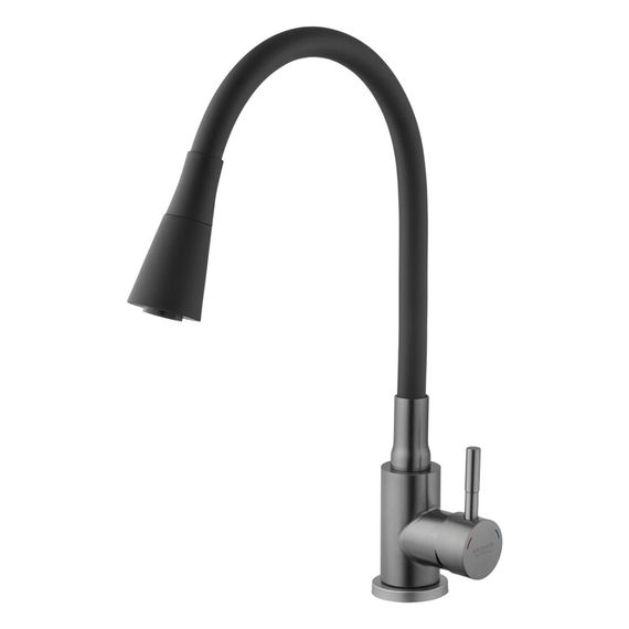 Змішувач для кухні Kroner KRP Edelstahl Klassisch - PVD031BLK (CV035373) | Зображення 7