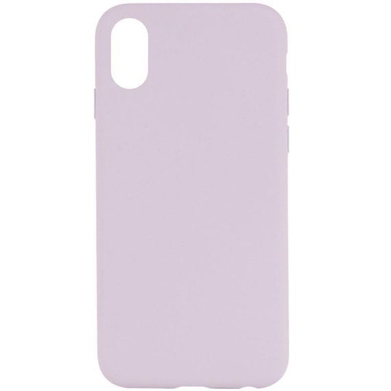 Чехол Silicone Case Full Protective (AA) NO LOGO для Apple iPhone X / XS (5.8") Сиреневый / Lilac