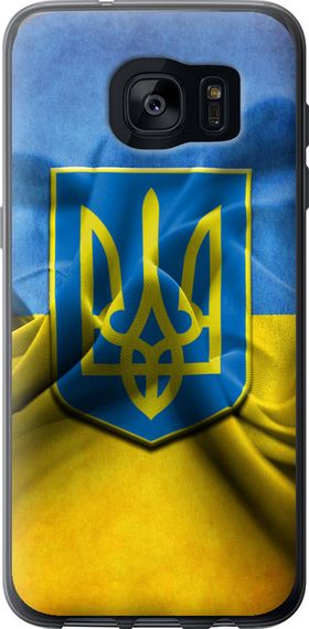 Чехол на Samsung Galaxy S7 Edge G935F Флаг и герб Украины 1 "375u-257-17620"