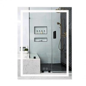 Зеркало Qtap Mideya (MI1) 600х800 с LED-подсветкой Touch, с антизапотеванием, диммером QT2078F937W