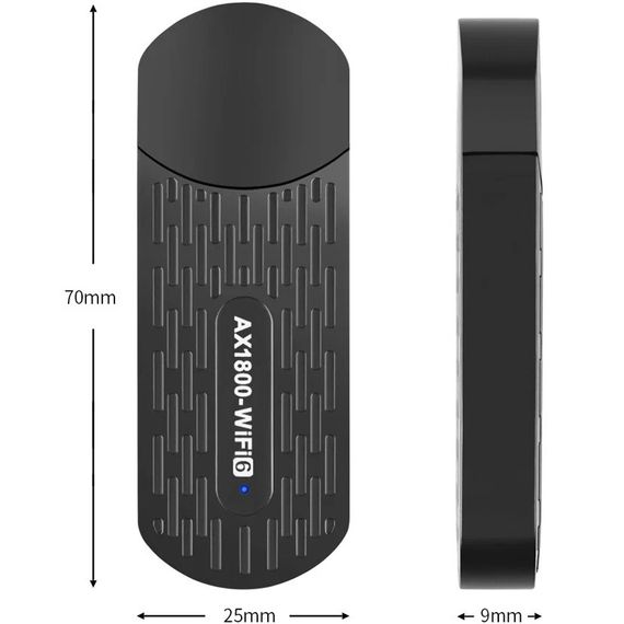 Адаптер Palmexx Ax1800-Wifi6 Usb30 80211ax Wifi 6 Dual Band A/B/G/N/Ac/Ax 1800mbps | Зображення 5