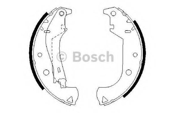 Гальмівні колодки барабані BOSCH 0986487626 на FIAT ALBEA