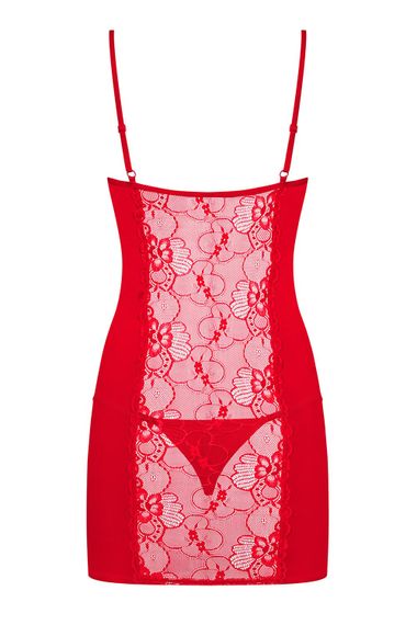 Пеньюар Obsessive Heartina та стрінги L/XL | Зображення 3