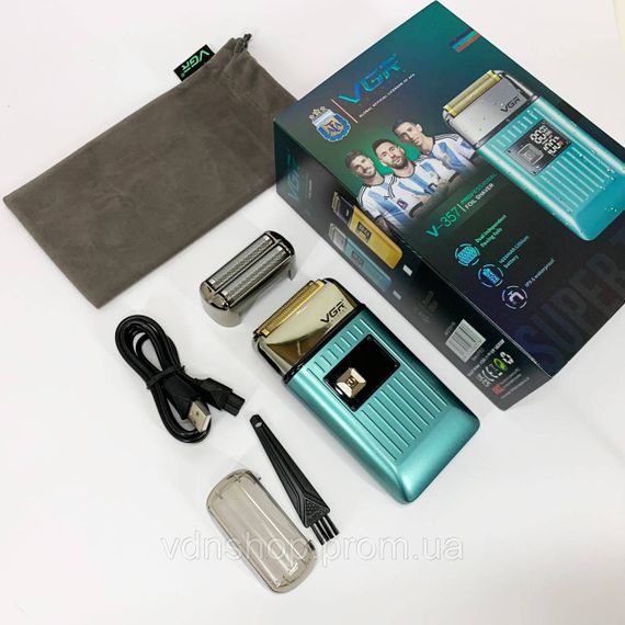 Бритва з вбудованим акумулятором ергономічна VGR, Електрична бритва для якісного гоління UB-27