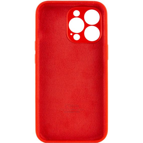Чехол Silicone Case Full Camera Protective (AA) для Apple iPhone 15 Pro (6.1") Красный / Red | Зображення 1