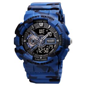 Чоловічий годинник Skmei 1688CMBU Camo Blue