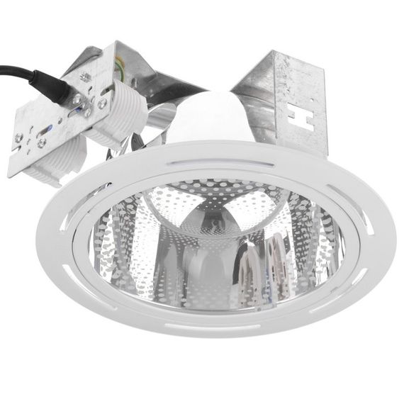 Світильник Downlight стельовий вбудований DL-01 W/2x26W WH Brille 166017