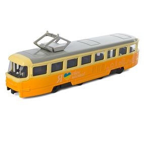 Дитяча іграшка Трамвай інерційний M5660, 18,5 см Жовтий