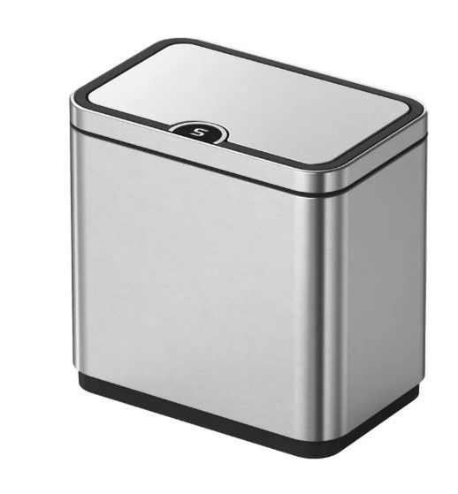 Відро для сміття сенсорне прямокутне Koer TC-020212-02 12 л нержавійка (KR5584)
