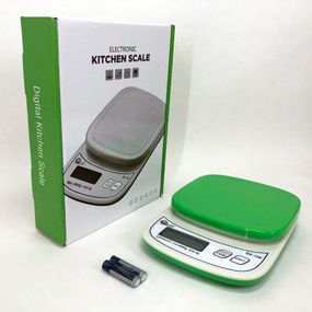 Весы кухонные QZ-158A с чашей, 10кг (1г) GREEN