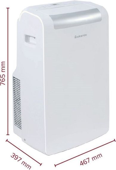 Кондиционер мобильный Ariston Mobis Plus 10 20м2 on/off 10000BTU 3.1кВт A/- R290 белый 3381428 | Зображення 3