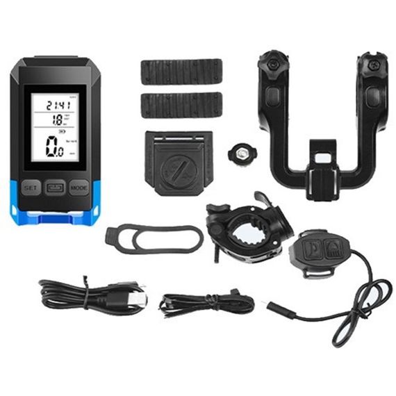 Велофара с компьютером и сигналом MT-088-T6, 450Lum, 18650 (2200mAh), кнопка, Освещение для велосипеда | Зображення 2