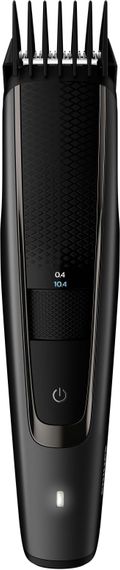 Тример Philips Beardtrimmer series 5000, для бороди і вусів, мережа+акум., насадок-2, чохол, сталь, чорний (BT5515/70) | Зображення 4