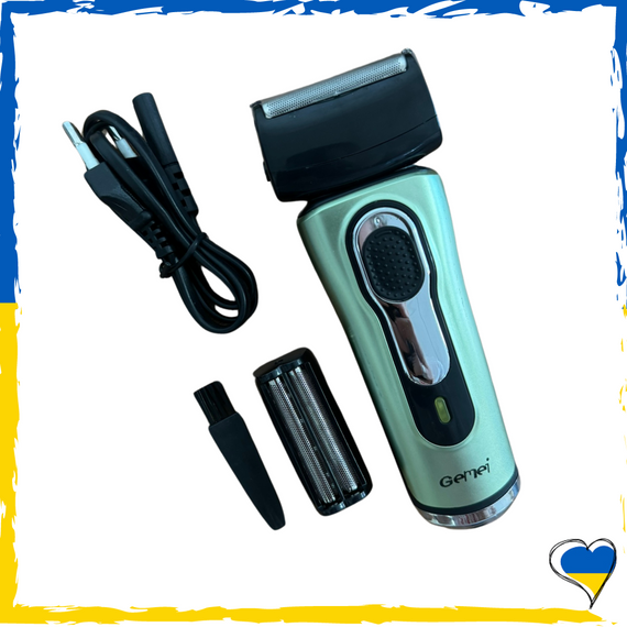 Електробритва з тримером Gemei GM-7110. Бритва з тримером для чоловіків