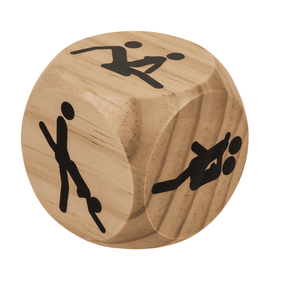 Дерев'яний кубик OOTB Kama Sutra Wooden Dice, 6x6 см Бежевий One Size | Зображення 1