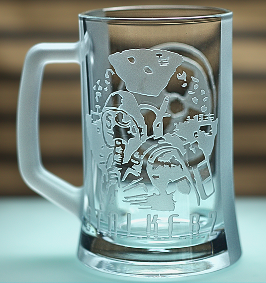 Пивная кружка 670 мл STALKER 2 с гравировкой подарок бокал для фаната зоны Сталкер | Зображення 3