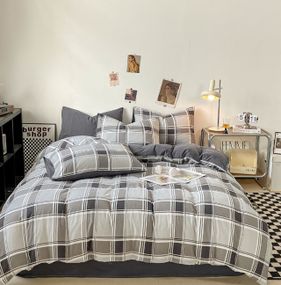 Постільна білизна сімейна Dushka Home Полікотон 21176 160х215х2 см