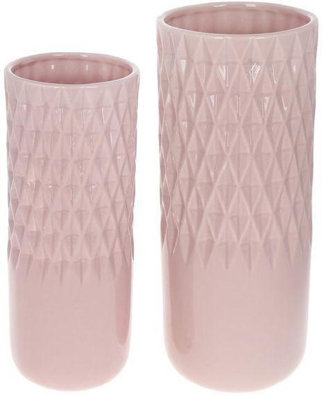 Ваза інтерєрна Patterns of love Grey 10.5x10.5x26см ceramic | Зображення 1