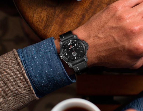 Naviforce Чоловічий годинник Naviforce Plaza Black NF9099 | Зображення 6