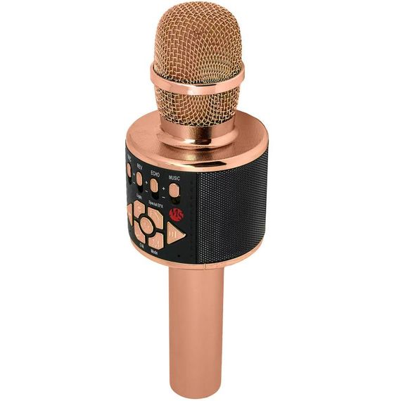 Караоке Мікрофон-колонка D169 Rose Gold
