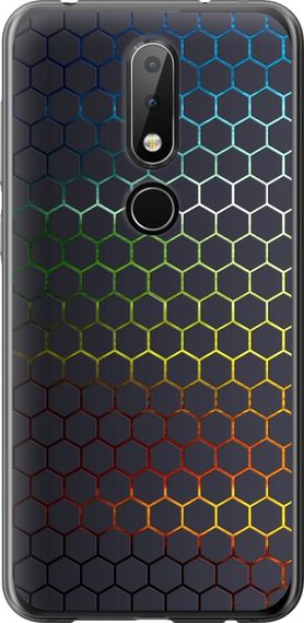 Чехол на Nokia 6.1 Plus Переливающиеся соты "498u-1539-17620"
