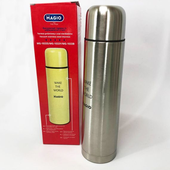 Питьевой термос MAGIO MG-1033S 1 л, Термос для чая помповый, Термос для напитков AN-170 на жару | Зображення 9