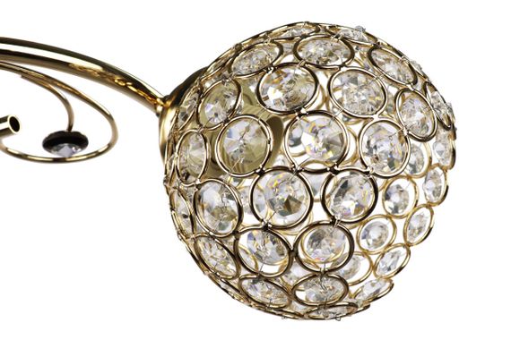 Люстра стельова на 2 лампочки 25112 Золото 22х17х44 см. | Зображення 1