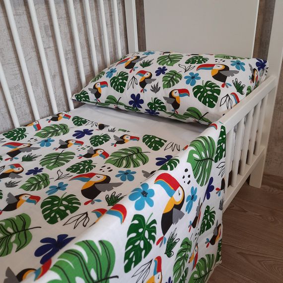 Комплект постільної білизни в ліжечко SoundSleep Jungle муслін дитячий 112х147 см (94335378) | Зображення 5