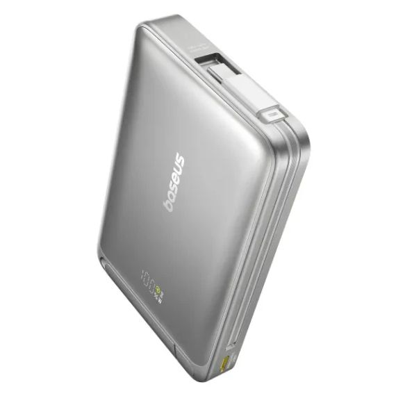 Baseus Nomos Qi2 10000 mAh 45W 2в1 Павербанк с бездротовой быстрой зарядкой QC3.0+PD3.0 чёрный. | Зображення 2