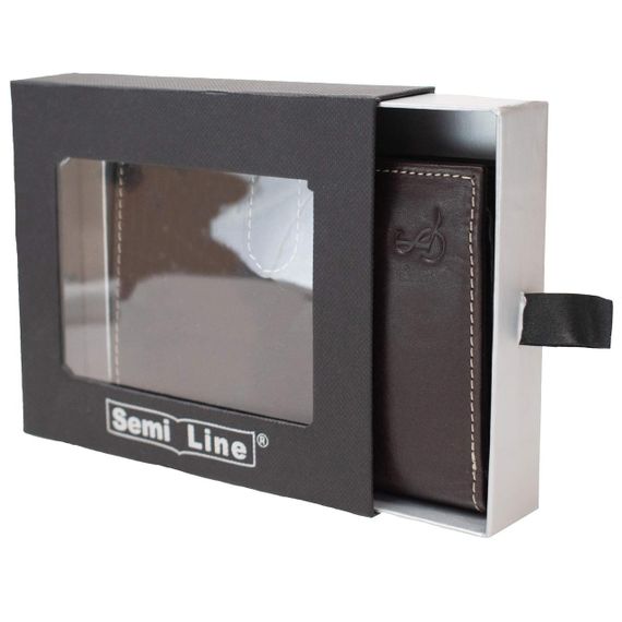 Портмоне чоловіче шкіряне Semi Line RFID Brown (P8266-1) | Зображення 3