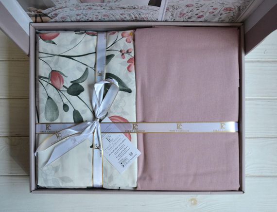 Постельное белье First Choice Ranforce 160 х 220 см семейный Nancy Powder | Зображення 2