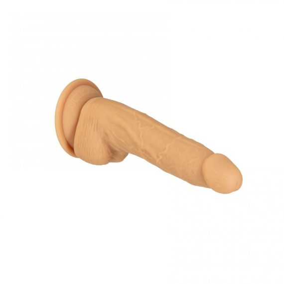 Фаллоимитатор Naked Addiction — 8″ Silicone Dual Density Dildo Vanilla, вибропуля в подарок | Зображення 1