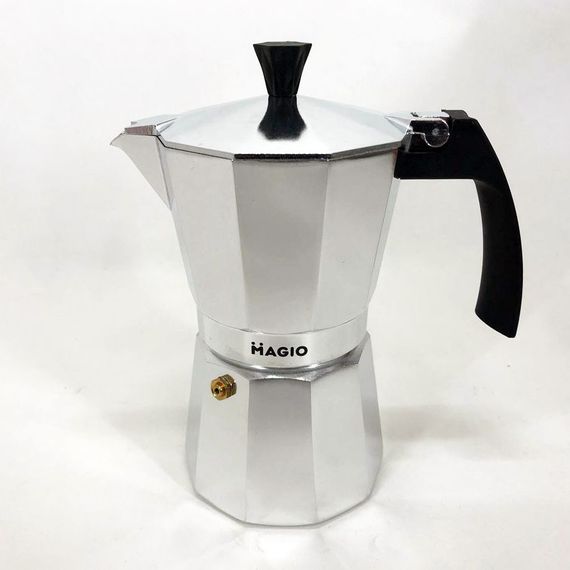 Гейзерная кофеварка для любителей кофе Magio, Кофеварка гейзерная мокко для офиса ZM-30 | Зображення 2