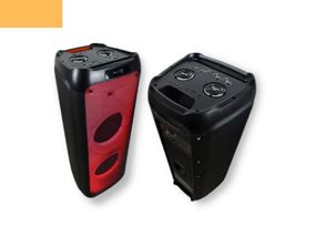 Аккумуляторная акустическая система XPRO RX-1001 колонка чемодан 180Вт USB, SD, FM радио, Bluetooth, 2 радиомикрофона, ДУ (MER-15659)