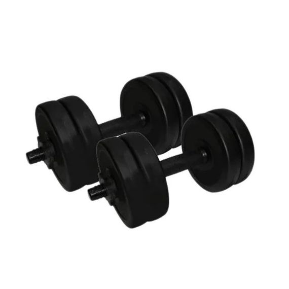 Гантели наборные композитные в пластиковой оболочке 2 шт по 5,5 кг Rock Pro NE-PL-G-005-2