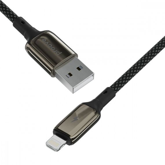 Кабель Proove Dense Metal Lightning 2.4A (1m) black | Зображення 6