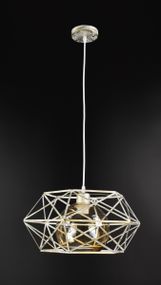 Люстра підвісна LOFT на 1 лампочку 25879 Білий 30-90х40х40 см.