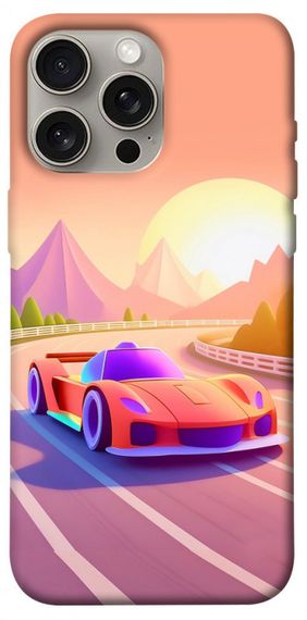 Чохол з картинкою Машинка на заході сонця для Apple iPhone 15 Pro Max (6.7")