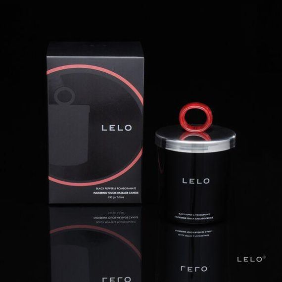 Масажна свічка LELO Massage Candle Black Pepper & Pomegranate, соєвий віск, 36 годин горіння Sex Aura | Зображення 1