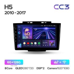 Штатна магнітола Teyes CC3 6+128 Gb Great Wall Hover H5 1 2010-2017 9"