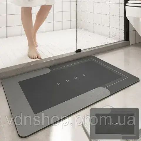 Килимок у ванну вологовбираючий суперпоглинаючий  нековзний Bath Mat Super Absorbent (40х60см) | Зображення 1
