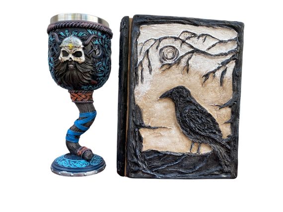 Подарунковий набір Келих 3D Молот Тора Вікінг і Блокнот 3D «Тінь Ворона»