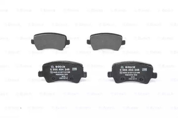 Колодки гальмівні дискові FORD GALAXY 06-,S-MAX 06-, VOLVO S60, V60 10- задн.  BOSCH (0986494248) | Зображення 2