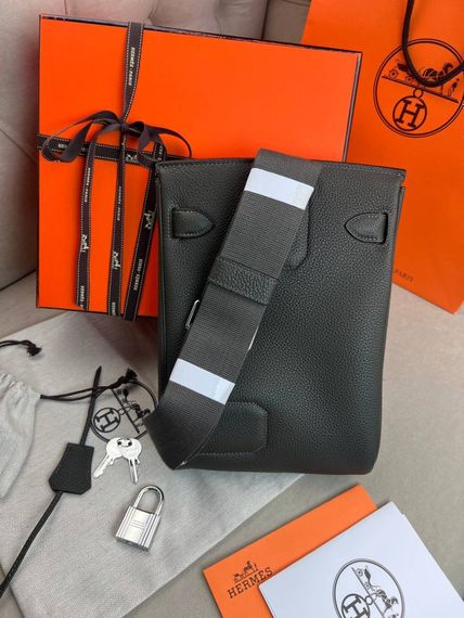 Месенджер коричневий Hermes Hac a Dos PM Coffee c885 | Зображення 9
