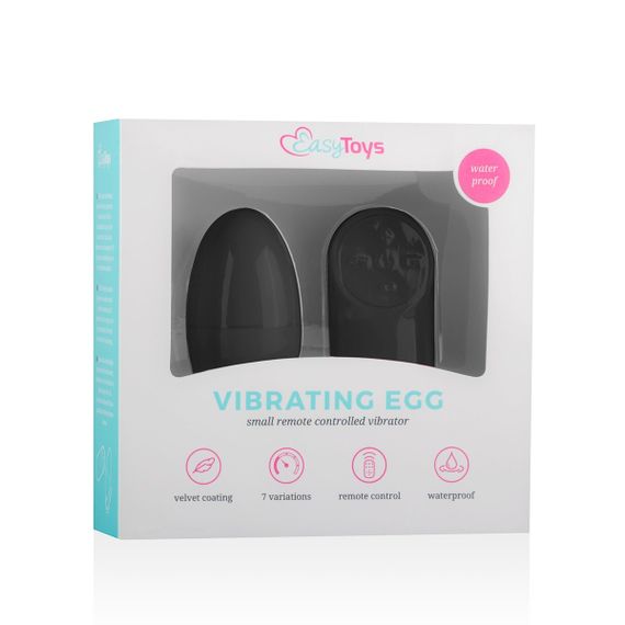 Виброяйцо с пультом Easytoys Remote Control Vibrating Egg, черный Sex Aura | Зображення 5