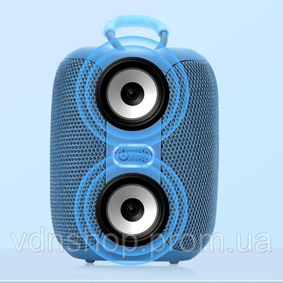 Bluetooth колонка з usb-портом TG658, Bluetooth колонка з ремінцем портативна радіо блютус PU-15 | Зображення 7