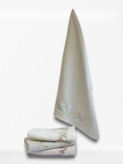 Набор полотенец с вышивкой Pupilla 50 х 90 см Milan Leaf | Зображення 1