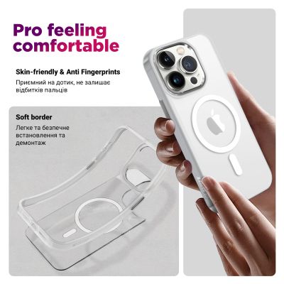 Чехол для мобильного телефона Armorstandart Unit MagCase Apple iPhone 17 Pro Max Matte Clear (ARM86299) | Зображення 1