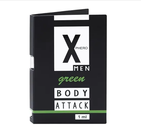 Парфуми з феромонами для чоловіків X phero Men Green Body Attack, 1 ml sexstyle