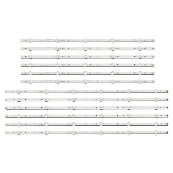 LED підсвітка TV 65" LB65065 V0_00 LB65065 V1_00 TPT650J1-QUBF90.K 65PUS6554 65PUS6504/12 12шт.